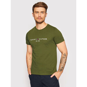 Tommy Hilfiger pánské zelené tričko - L (MS2)